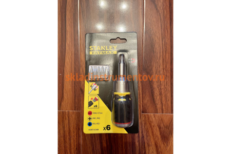 Отвертка с 6 вставками Stanley Fatmax Stubby FMHT0-62688