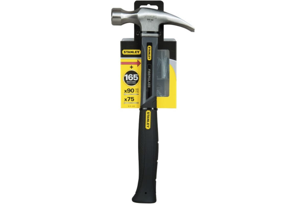 Молоток 570г / 20Oz Stanley Grey Fiberglass Curve Claw 1-51-628