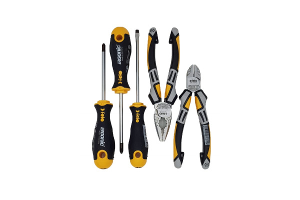 Набор отверток Felo Ergonic SL, PH, PZ с бокорезами и пассатижами, в сумке 40090504