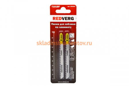 Пилка по ламинату (T101BF; чистый рез; BIM; 2 шт) для лобзика REDVERG 820301 6623559