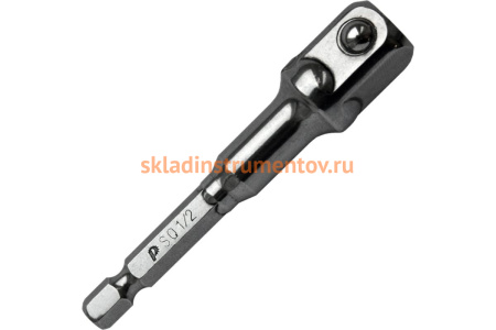 Адаптер квадрат 1/2 для головок, длина 75 мм ПРАКТИКА 776-713