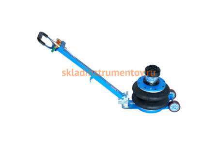 Пневматический 2-секционный домкрат с ручкой AE&T 2т T08102A