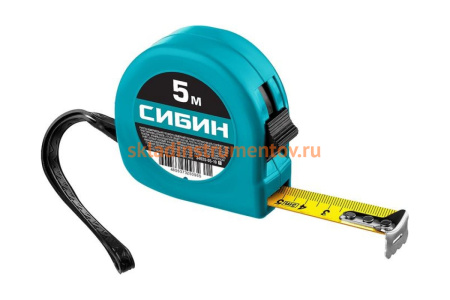 Рулетка в пластиковом корпусе СИБИН МЕТКА 5м 19мм 34020-05-19_z01
