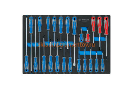 Ложемент для набора отверток 9-31124MRV, EVA KING TONY 85810932B