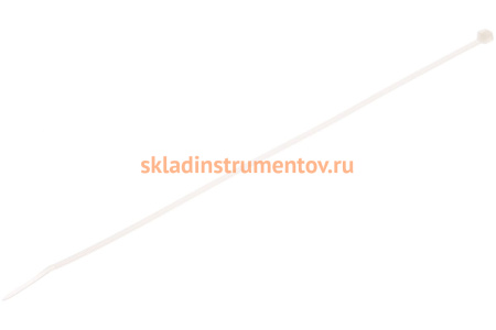 Нейлоновые хомуты Зубр белые, 3.6x250 мм, 100 шт. 309010-36-250