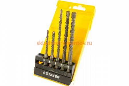 Набор буров SDS-plus 5 шт. по бетону Stayer 2930-H5