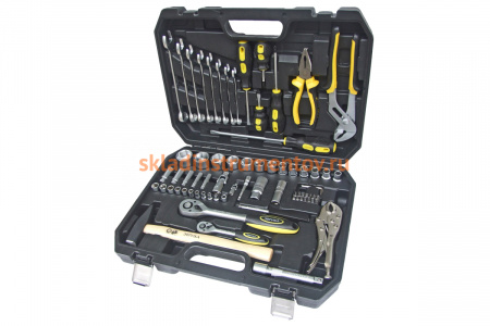 Набор инструмента ЭВРИКА 1*4"&1*2", DR, 6-гранный, 72 предмета ER-80072