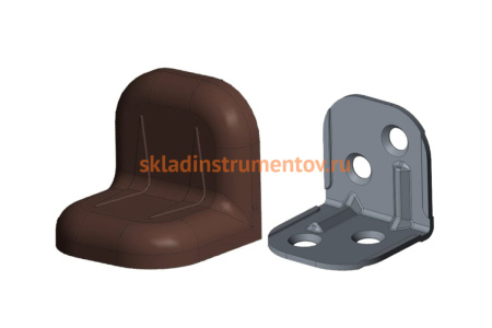 Уголок с заглушкой MFK-TORG 24х24х25х1.2 орех 7 24 24 7