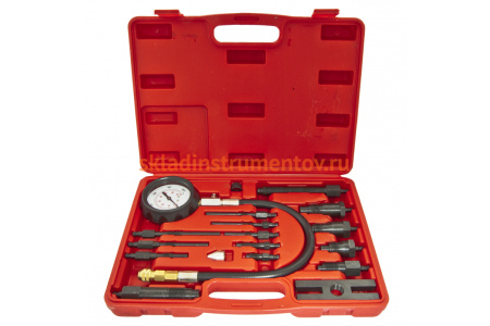 Тестер компрессии дизельного двигателя, в кейсе ЭВРИКА ER-86315