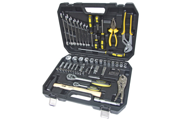 Набор инструмента ЭВРИКА 1*4"&1*2", DR, 6-гранный, 72 предмета ER-80072
