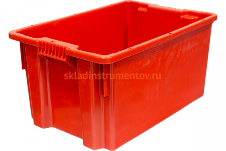 Ящик Тара.ру п/э 600х400х300 сплошной красный 05416