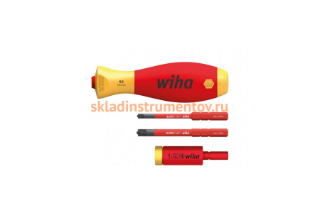 Набор 2,8 Нм SL/PZ 4 предмета SB Wiha easyTorque Adapter electric 41478