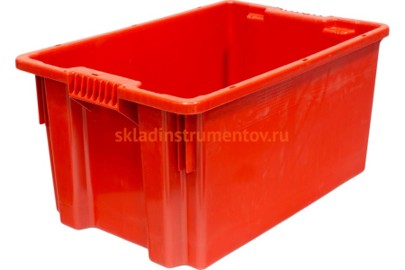 Ящик Тара.ру п/э 600х400х300 сплошной красный 05416