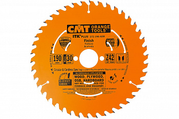 Диск пильный по дереву (190х30/20/16х1,7/1,1 мм; Z42) CMT 272.190.42M