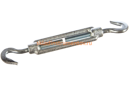 Талреп ЗУБР М8 DIN 1480 крюк-крюк, кованая натяжная муфта 304366-08 Талреп ЗУБР М8 DIN 1480 крюк-крюк, кованая натяжная муфта 304366-08