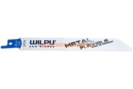 Полотно по металлу 3014/150 Bi-metal (5 шт; 150х19х0.9 мм; 130 мм; 18 TPI) WILPU 1441500005 Полотно по металлу 3014/150 Bi-metal (5 шт; 150х19х0.9 мм; 130 мм; 18 TPI) WILPU 1441500005