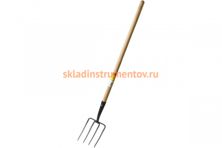 Садовые кованые вилы с черенком 180х220x1300мм Grinda 39721