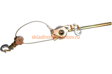 Рычажная лебедка 2т диаметр троса - 5.5мм, длина - 2.2м ROCKFORCE RF-TRK-2000