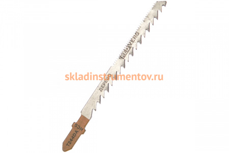 Пилка для лобзика по дереву, ДСП T244DA криволинейный рез, HCS, 2 шт. REDVERG 6623552