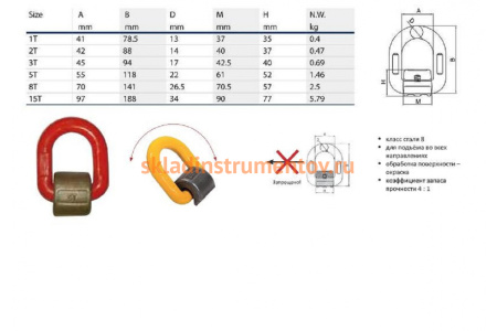 Приварная петля Ромек Т8 5.3 тн TY022354 2000000135380 Приварная петля Ромек Т8 5.3 тн TY022354 2000000135380