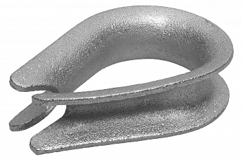 Коуш ЗУБР DIN 6899 6мм 2 шт оцинк. 304496-06