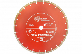 Диск алмазный отрезной Сегментный New Formula (350х25.4 мм) TRIO-DIAMOND S209