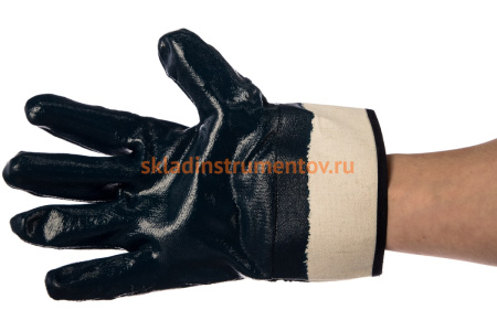 Защитные перчатки с нитриловым покрытием JetaSafety JN069/XL