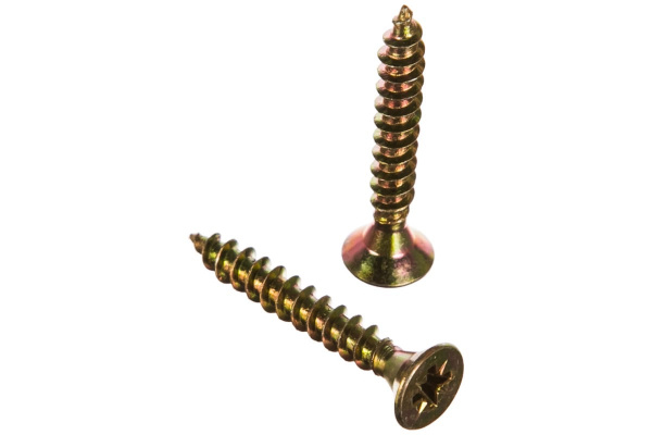 Универсальные шурупы для дерева, ДСП, ДВП Зубр желтопассивированные, PZ, 5,0x35мм, ТФ1, 250 штук 4-300391-50-035