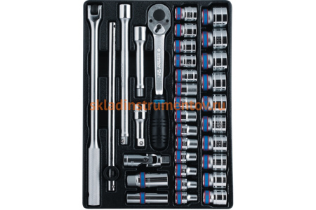 Набор инструментов в красной тележке, 204шт KING TONY 934A-100MR