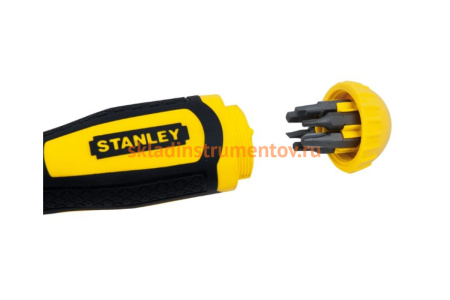 Отвертка с храповым механизмом в комплекте с 20-тью вставками Stanley Multibit STHT0-62574 0-62-574