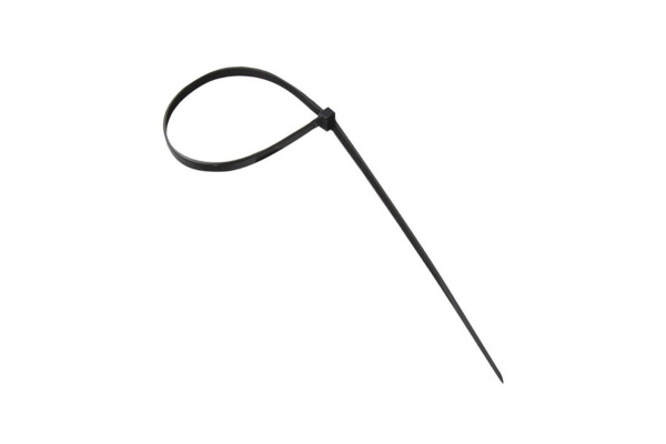 Хомуты-стяжки СИБИН черные ХС-Ч, 2.5 х 200 мм, 100 шт, нейлоновые, 3788-25-200