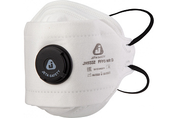 Фильтрующая складная полумаска с клапаном выдоха Jeta Safety JM9332 10 шт/уп