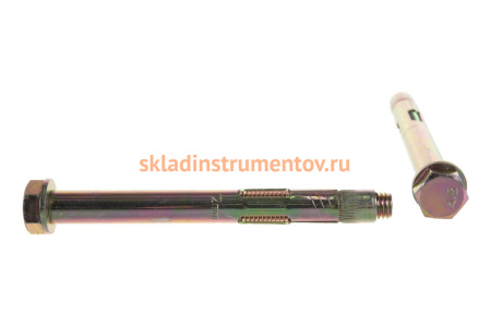 Анкерный болт Зубр 12 x 120 мм, 12 шт, желтопассивированный, Профессионал 302312-12-120