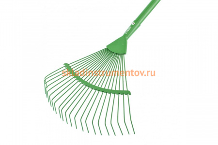 Веерные стальные грабли PALISAD 420х1585 мм, 22 круглых зуба, эмалированные 6177155