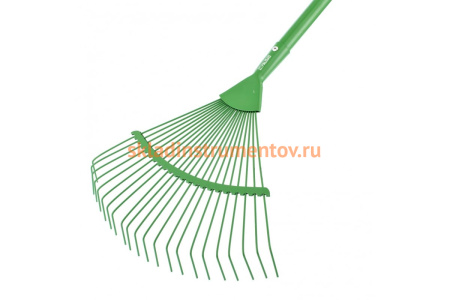 Веерные стальные грабли PALISAD 420х1585 мм, 22 круглых зуба, эмалированные 6177155