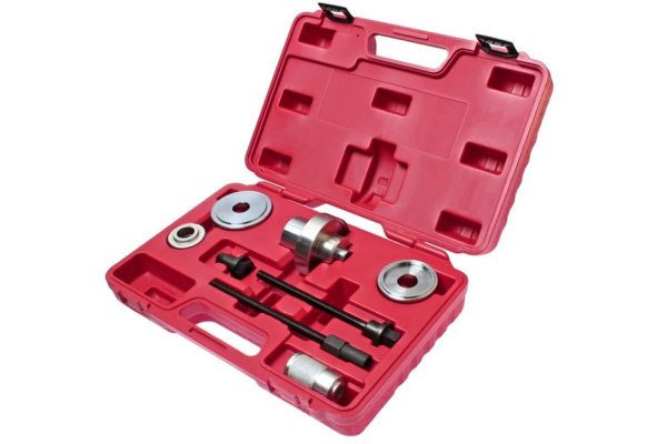 Набор инструментов для демонтажа сайлент-блоков рычагов подвески VW, AUDI A2 (7 предметов в кейсе) JTC 4853