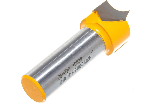 Фреза пазовая фасонная (19х16 мм; R 10 мм; хвостовик 12 мм) по дереву Энкор 10639