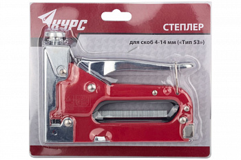 Степлер для скоб тип 53 с регулировкой силы удара КУРС 32086