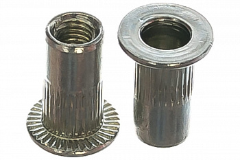 Заклепка резьбовая стальная цилиндрическая с насечкой (50 шт; М3; стандартный борт) MESSER 211103S-50