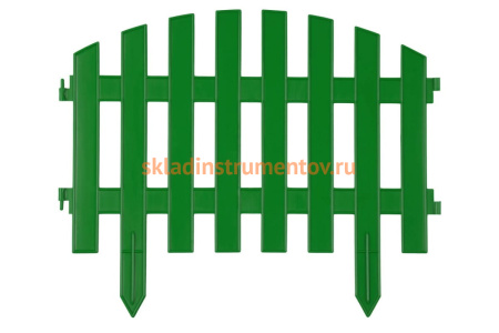 Декоративный забор GRINDA АР ДЕКО 28х300 см, зеленый 422203-G