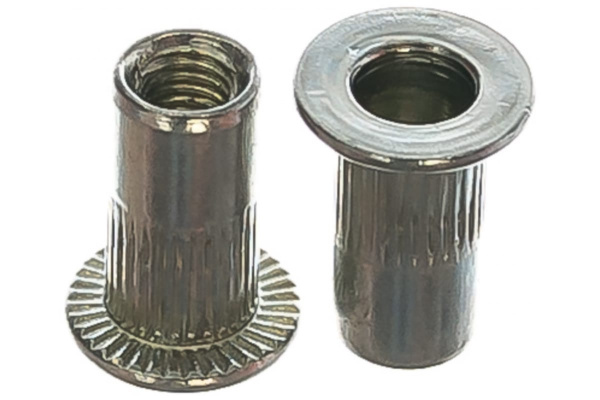 Заклепка резьбовая стальная цилиндрическая с насечкой (50 шт; М3; стандартный борт) MESSER 211103S-50