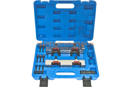 Набор фиксаторов для обслуживания двигателей Mercedes-Benz, 15 предметов, в кейсе ЭВРИКА ER-86920 Набор фиксаторов для обслуживания двигателей Mercedes-Benz, 15 предметов, в кейсе ЭВРИКА ER-86920