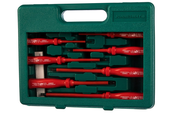 Набор диэлектрических отверток SL 0,4х2,5х85-1,2х6,5х150 и PH Jonnesway D02AP08S