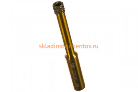 Коронка алмазная по керамограниту (8 мм) ПРАКТИКА 035-028