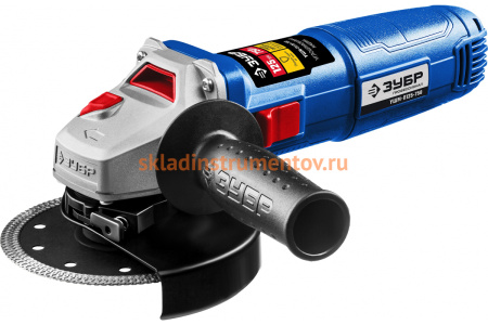 Углошлифовальная машина ЗУБР Профессионал, 125 мм УШМ-П125-750