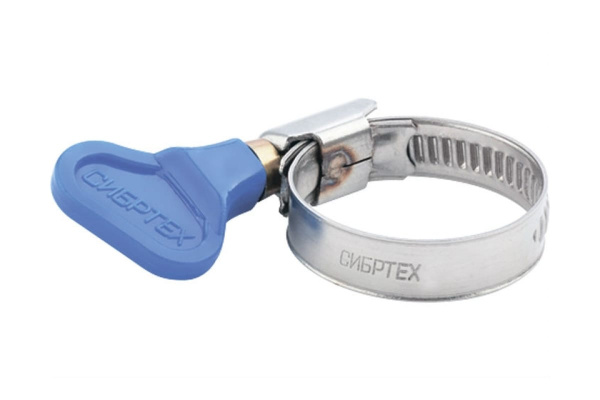 Металлический хомут СИБРТЕХ крепления с формой ключа 10-16 мм 100 шт 47546