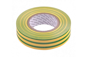 Изолента MATRIX ПВХ, 19 мм х 20 м, желто-зеленая, 150 мкм 88783