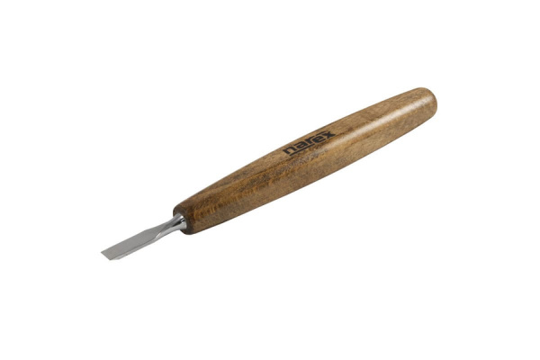 Резец для мелкой резьбы по дереву NAREX PROFI плоский 8х40 мм 824018