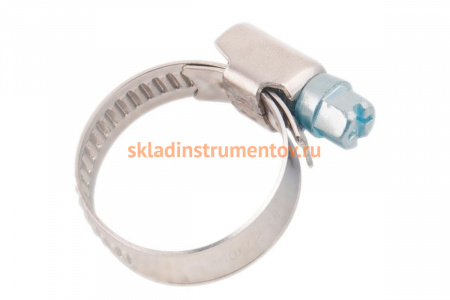 Металлические хомуты СИБРТЕХ, стандартное болтовое крепление, 110-130мм, 25шт, ширина 9мм, 47574