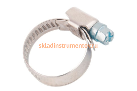 Металлические хомуты СИБРТЕХ, стандартное болтовое крепление, 110-130мм, 25шт, ширина 9мм, 47574